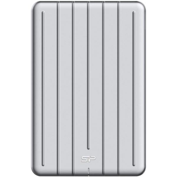 Жесткий диск Silicon-Power USB 2TB (SP020TBPHDA75S3S) Armor A75, Silver - фото 3