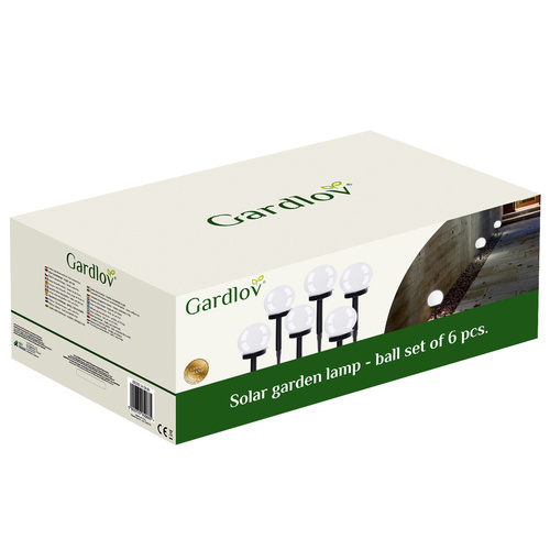 Светильник садовый Gardlov 23562 Шар на солнечных батареях 6 шт. (23562) - фото 3 Светильник садовый Gardlov 23562 Шар на солнечных батареях 6 шт. (23562) - фото 3