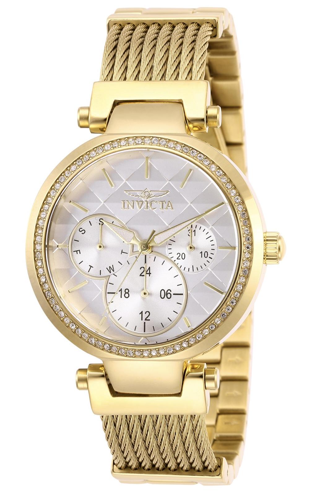 Наручний годинник жіночий Invicta 28917 Angel Crystal Золотистий (29068683)