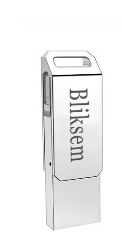 Флеш-память Bliksem OTG 64 ГБ USB 2.0 с металлической скобой USB/USB mini (1886336573)