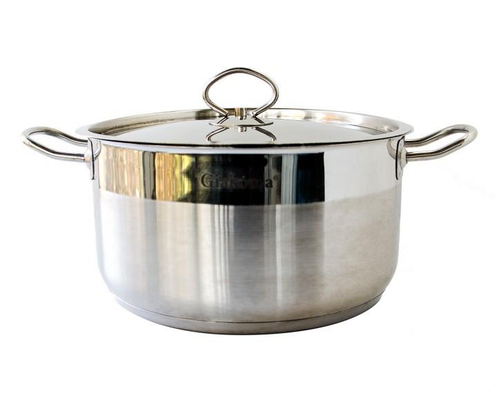 Кастрюля Giakoma G 2810 24 5,5 л Silver (5-4-9805)