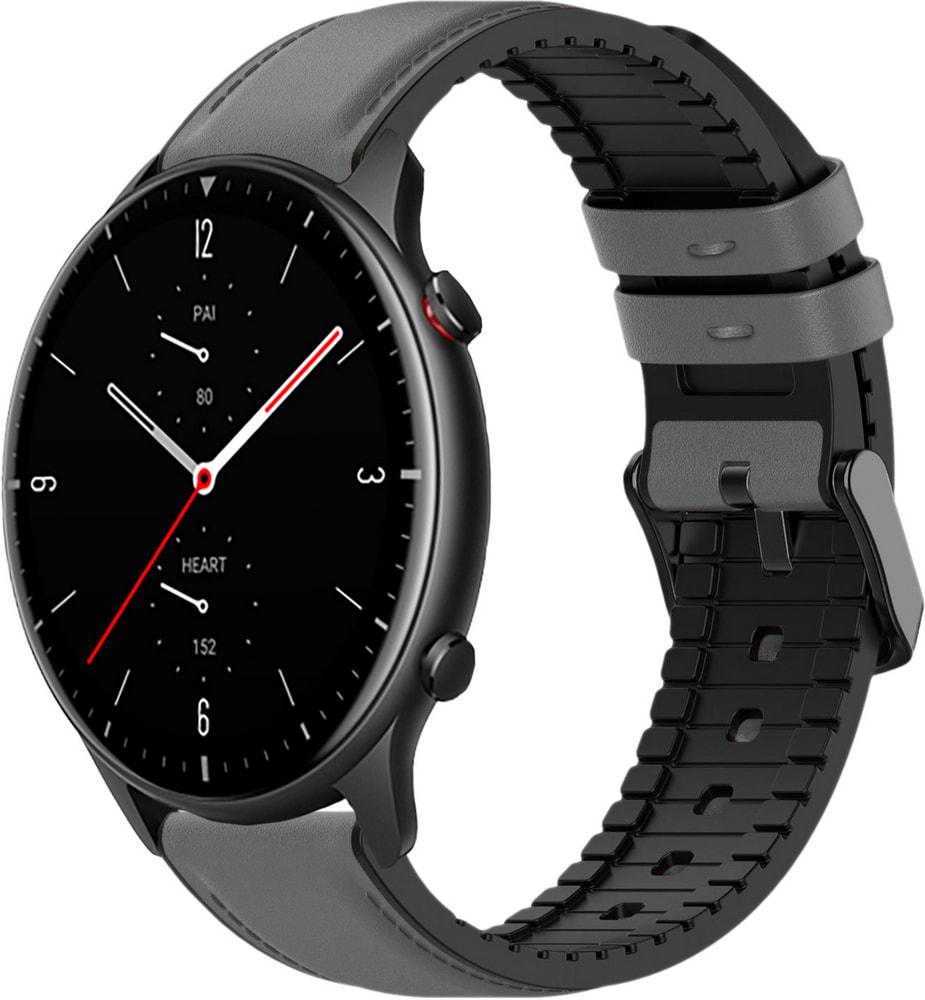 Ремінець шкіряний Tamyx для Amazfit GTR 2 Grey (31622-33)