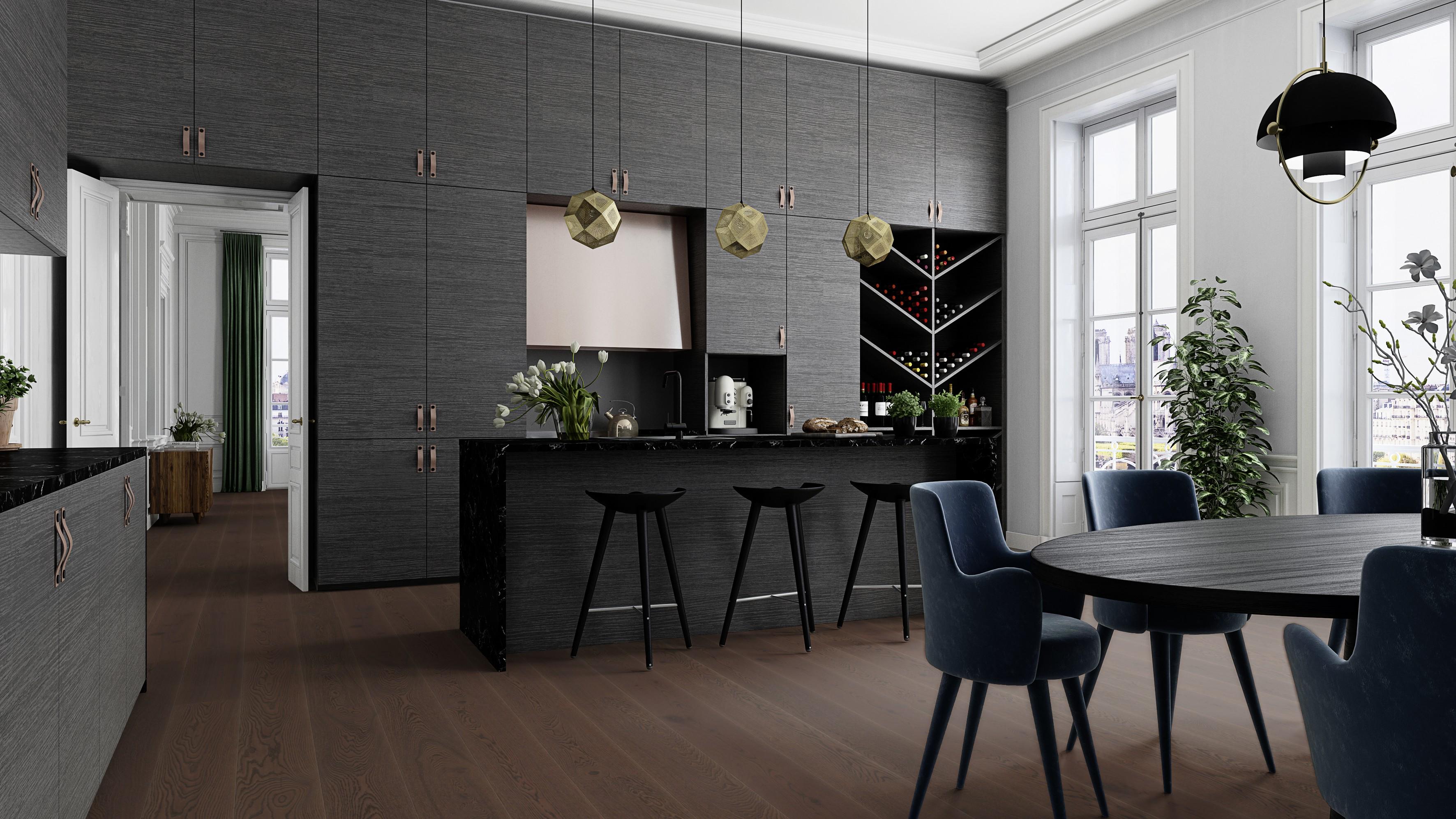 Паркетная доска Floor 360 Дуб Animoso 1-полосная Лак