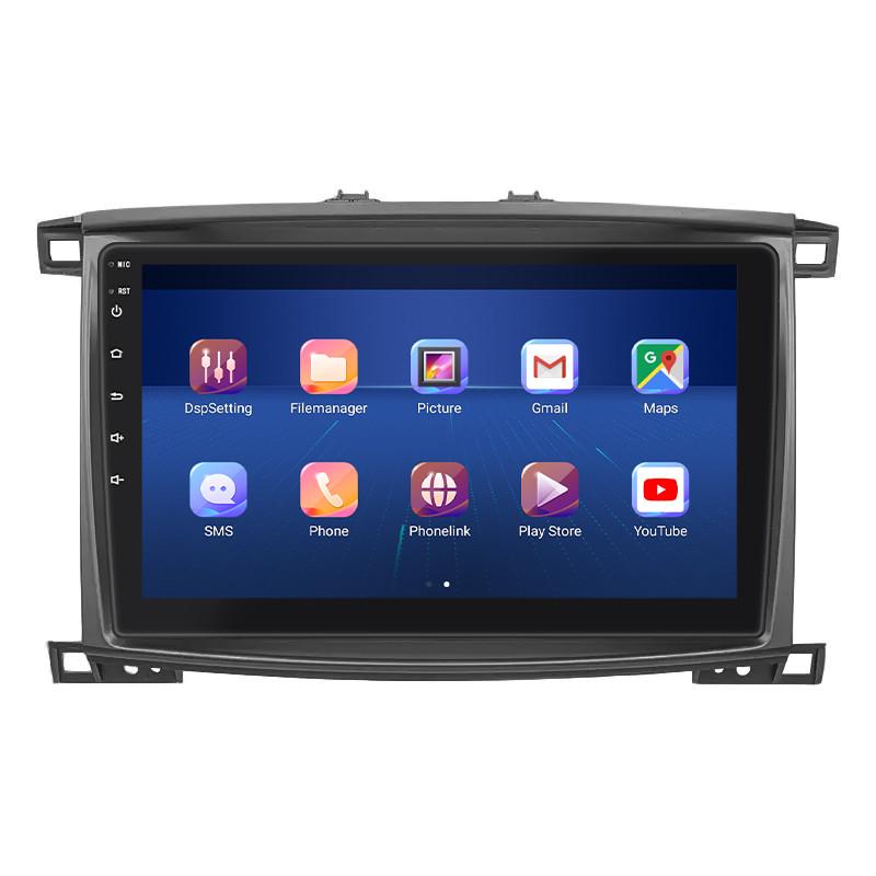 Магнитола штатная 10" Lesko для Toyota Land Cruiser 100 Series Restyling 2 2005-2007 4/32Gb 4G Wi-Fi GPS Top - фото 2