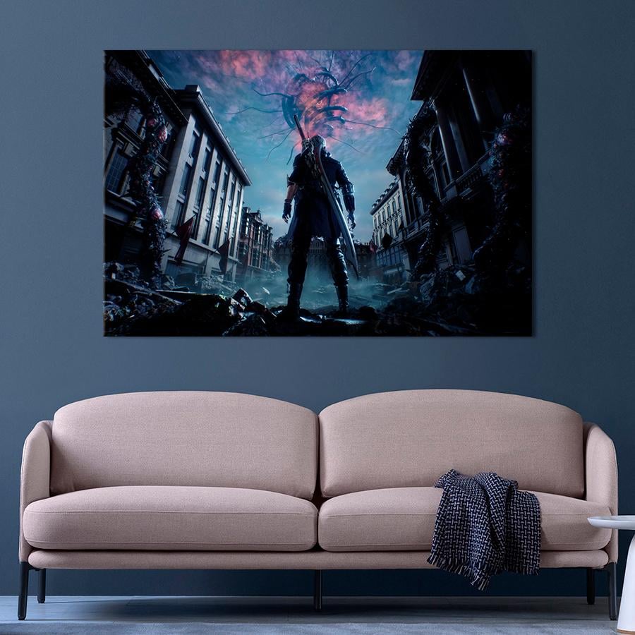 Настенний декор Постер игры Devil May Cry 5 80x54 см (A186-1)
