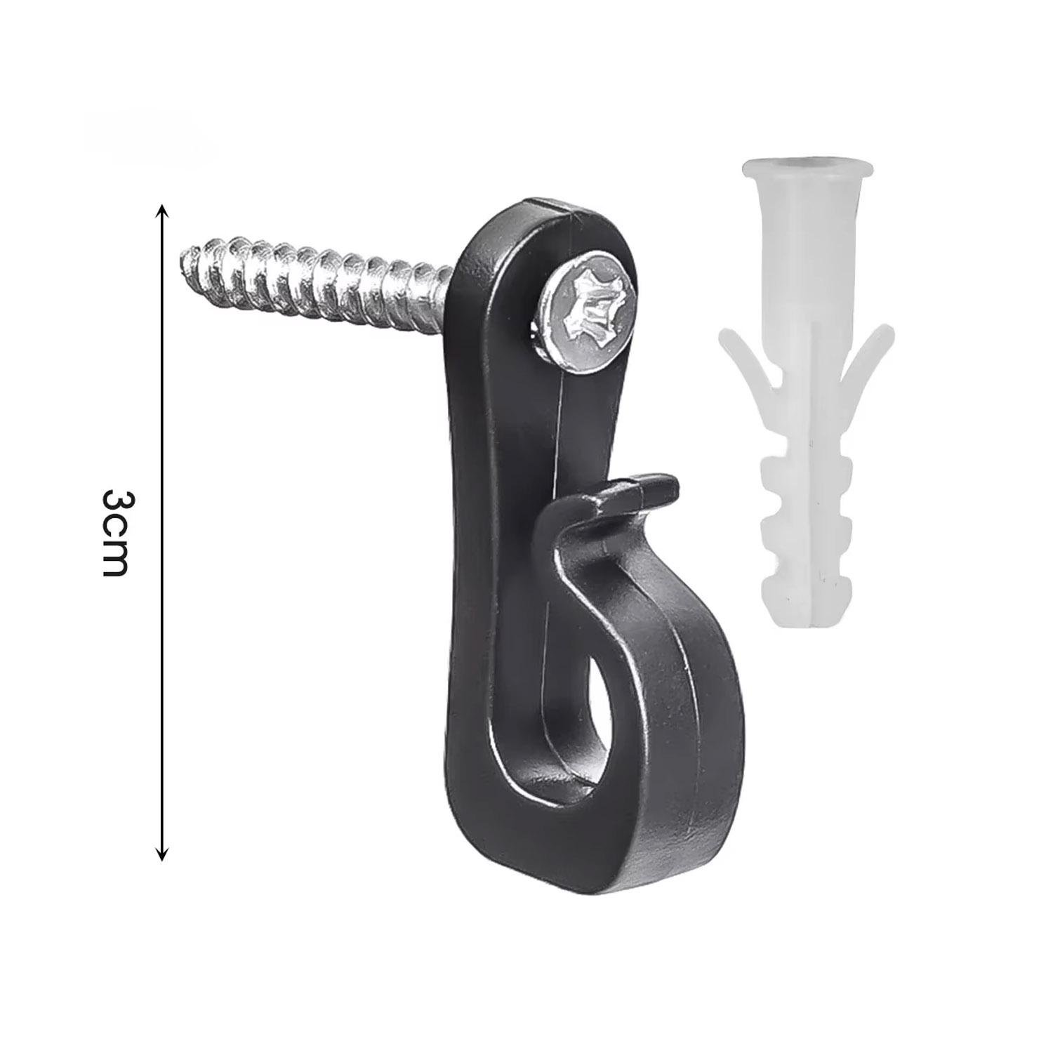 Гачок для кріплення гірлянди 1 шт. Чорний - фото 2 Гачок для кріплення гірлянди 1 шт. Чорний - фото 2