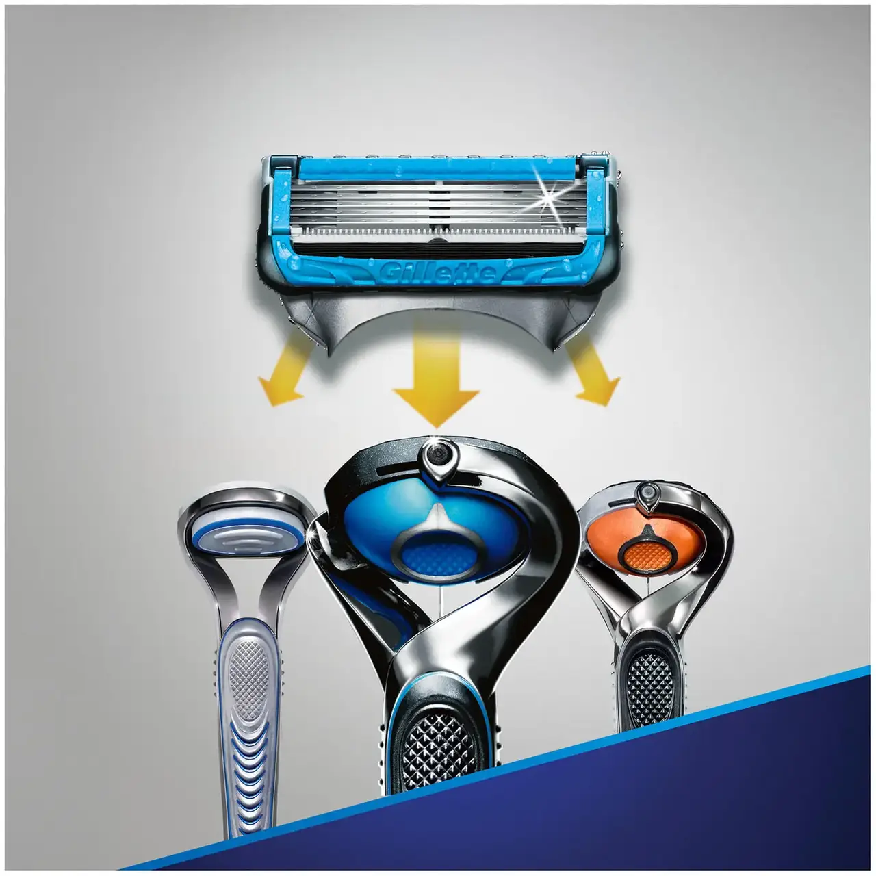 Лезвия для бритья Gillette Fusion Proshield Chill 4 шт. (Zntmus) - фото 4