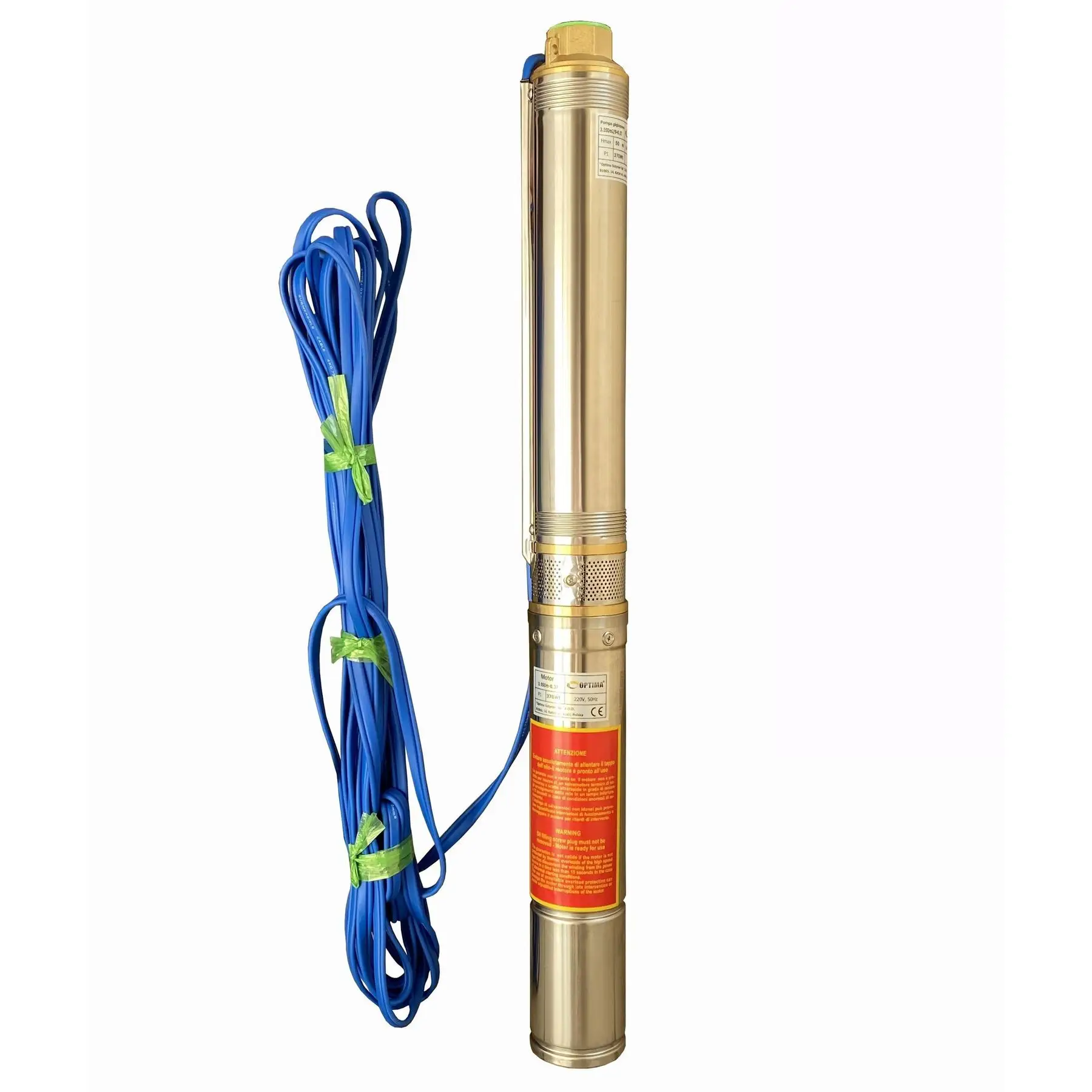 Насос свердловинний з підвищеною стійкістю до піску OPTIMA 3,5SDm2/9 0,37 кВт 50 м/пульт/кабель 15 м (GSR-000014126)