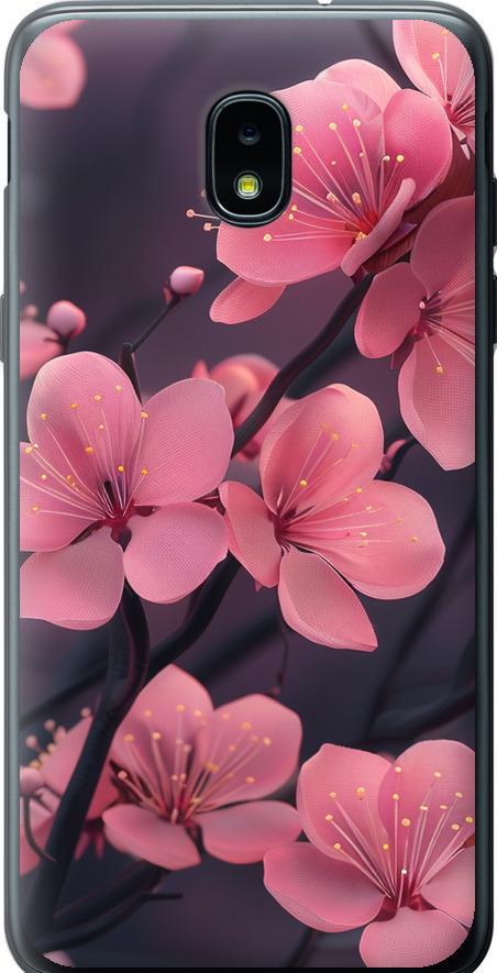 Чехол на Samsung Galaxy J3 2018 Пурпурная сакура (6075u-1501-42517)