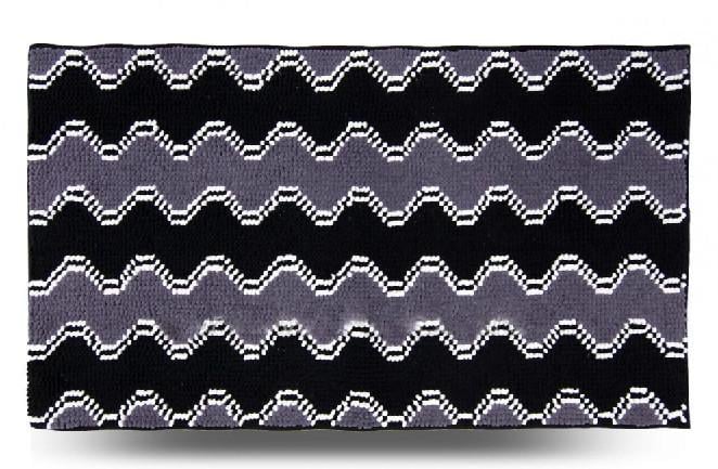 Коврик для ванной 70x120 см Волна Dariana D-6681 Графитовый (5-Хвиля8)