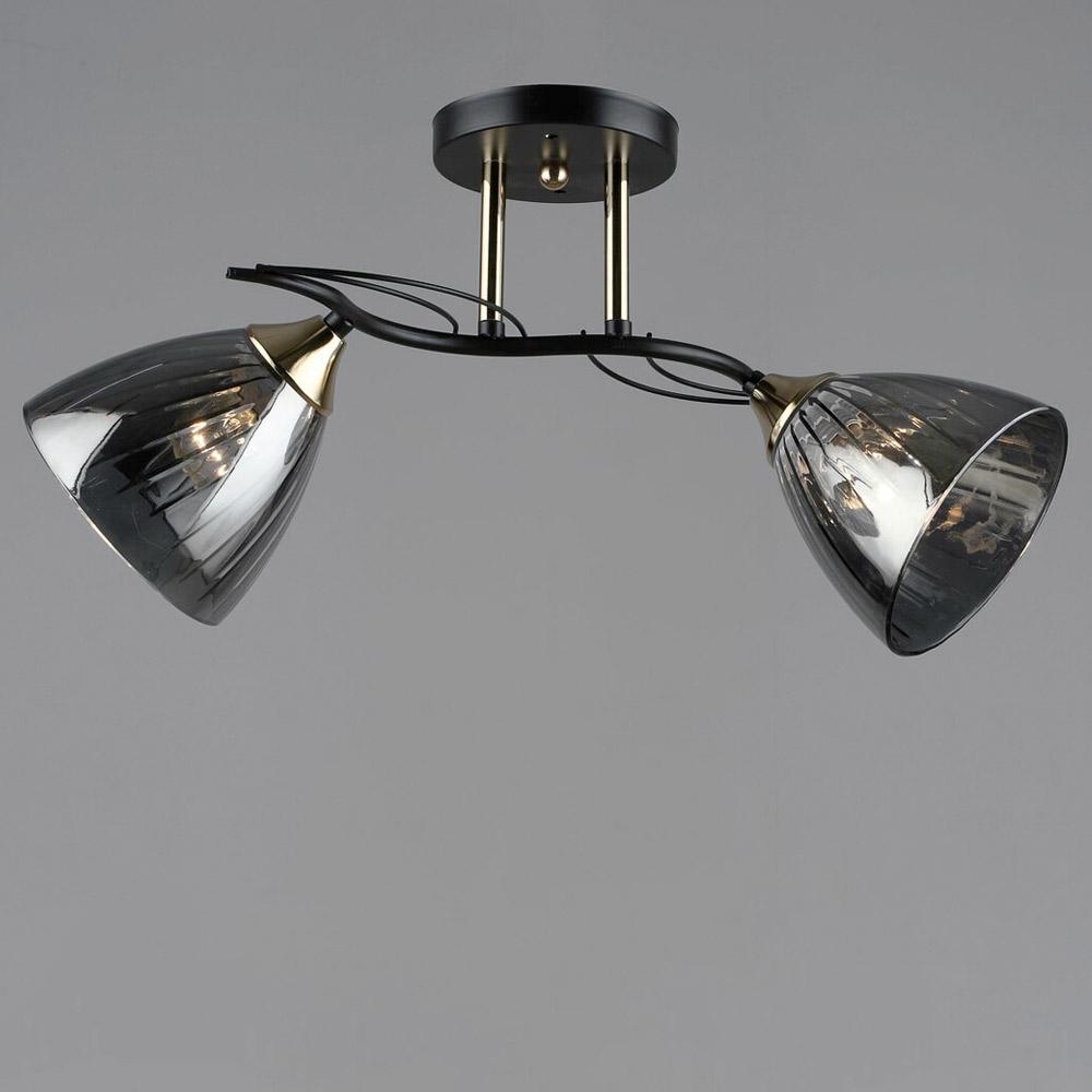 Люстра потолочная Light House SRS-19587/2 COFFEE/FGD Кофейный/Золотой