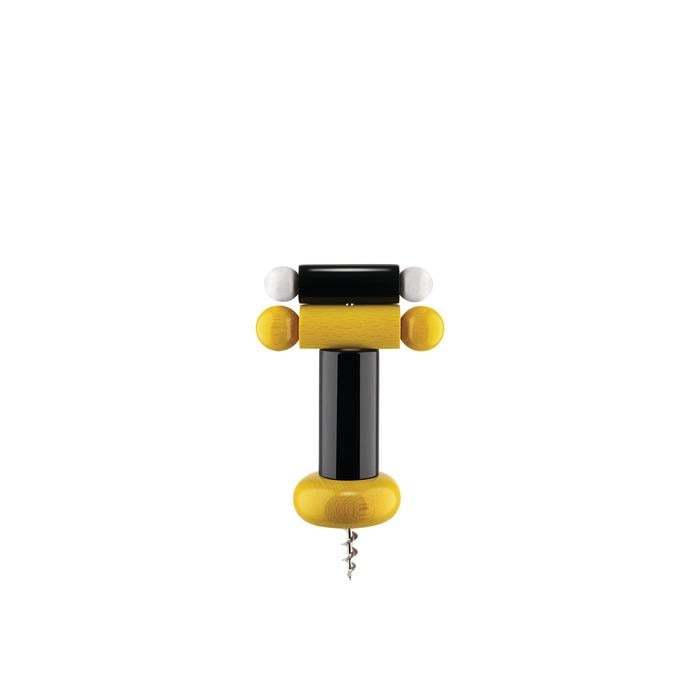 Штопор Alessi 6х18 см Черный/Желтый/Белый (2607463)