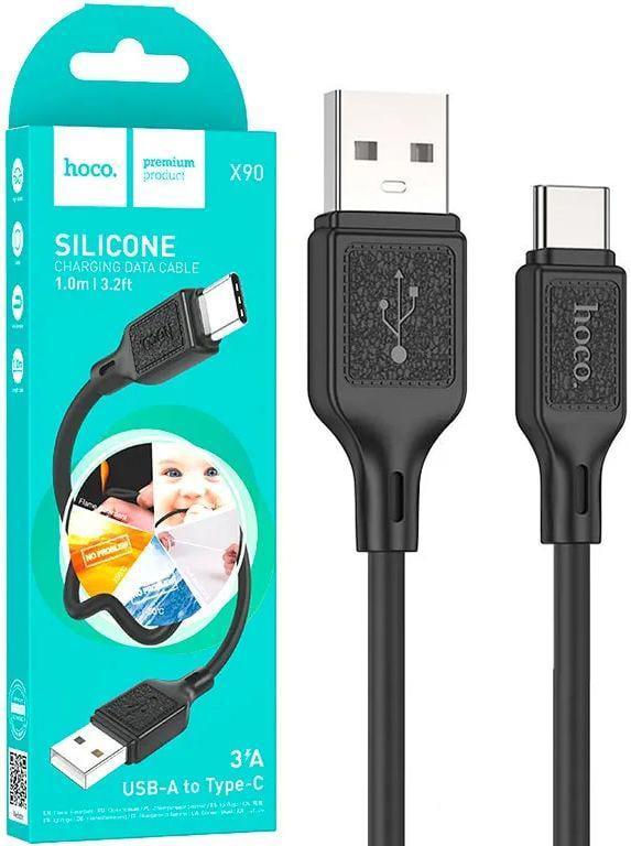 Кабель синхронизации данных Hoco X90 Type-C to Type-C 3A PD 60W 1 м (33512)