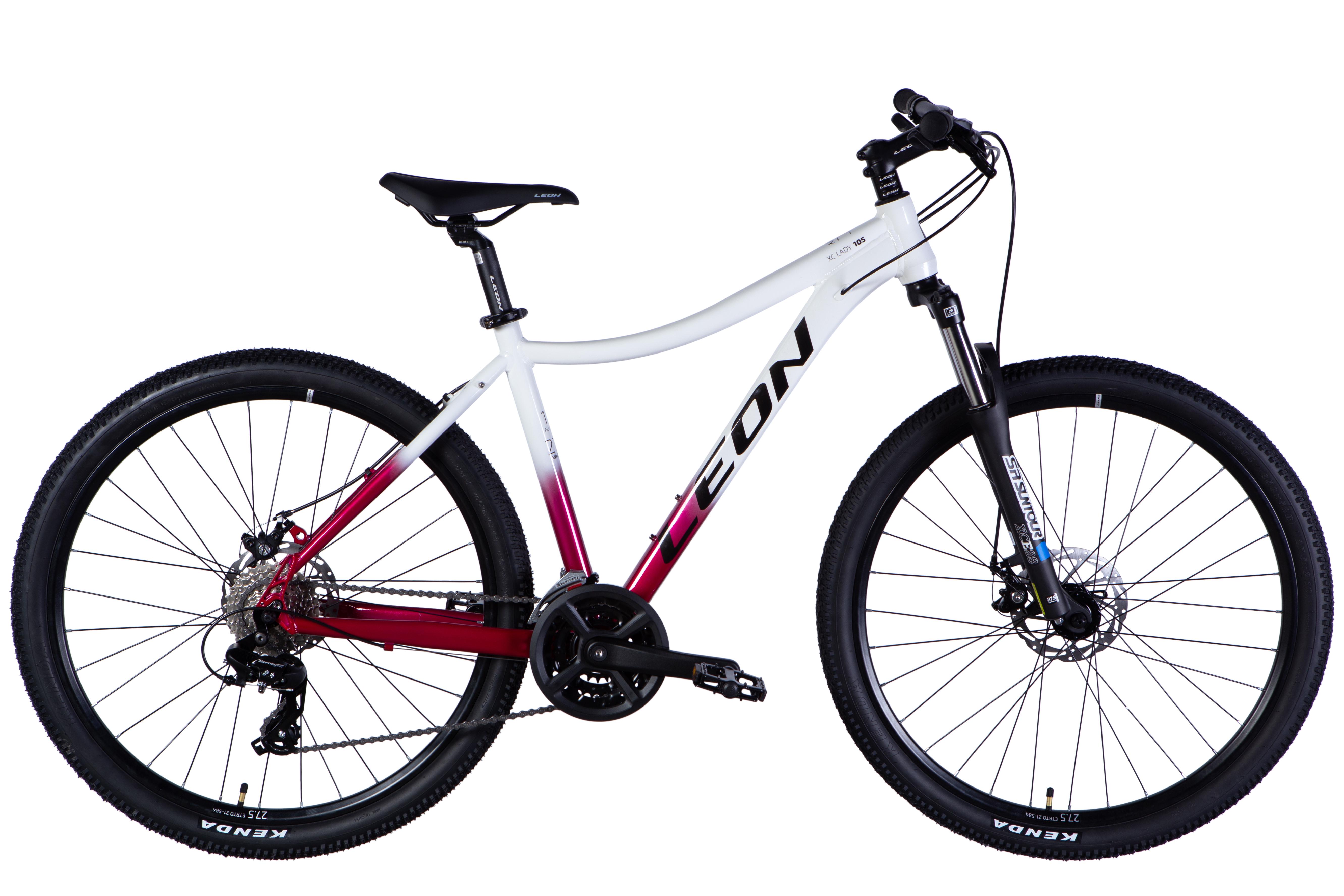 Велосипед Leon 2025 XC LADY 105 DD CS AL 27,5" рама 18" Белый с малиновым (OPS-LN-27,5-004) - фото 1 Велосипед Leon 2025 XC LADY 105 DD CS AL 27,5" рама 18" Белый с малиновым (OPS-LN-27,5-004) - фото 1