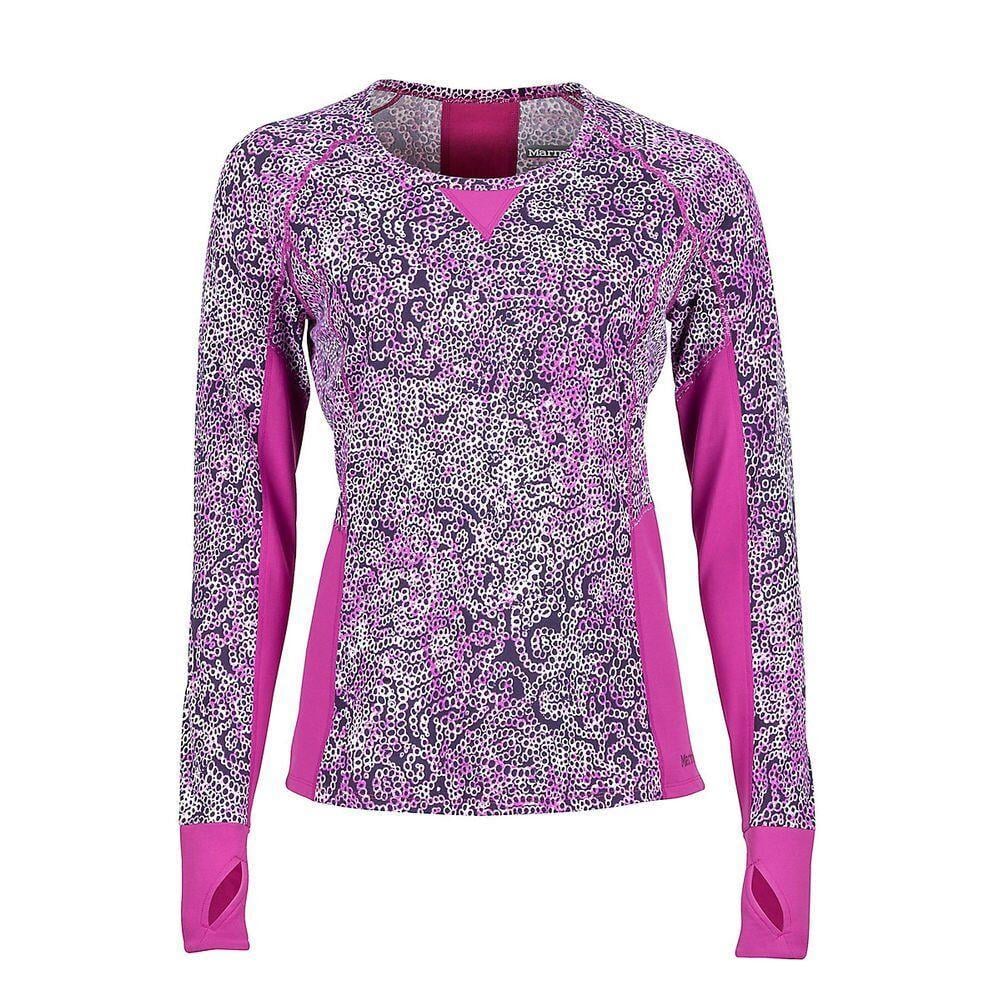 Термокофта женская Marmot wm's Meghan Crew XL Black Orchid-Flurry