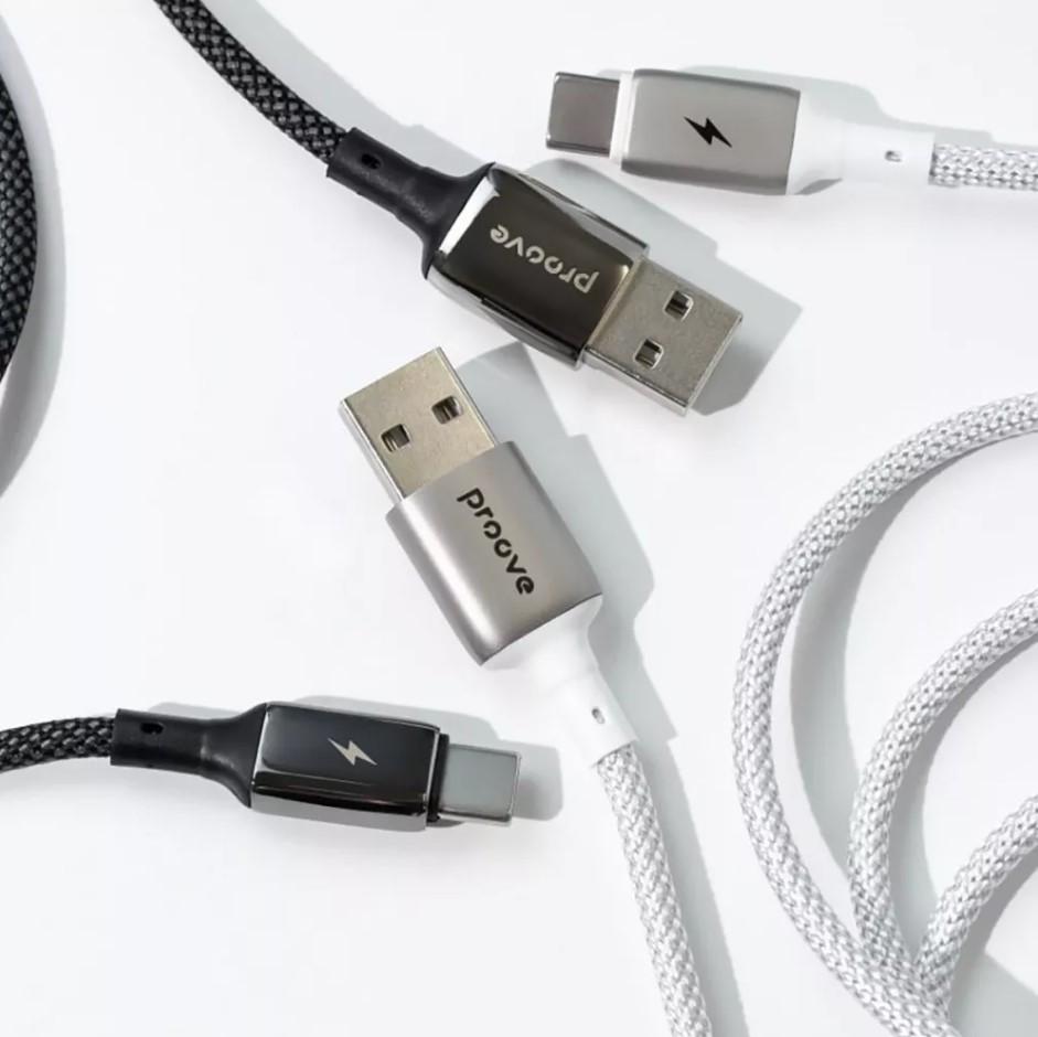 Кабель Proove Dense Metal Lightning 2.4A 1 м Black - фото 3