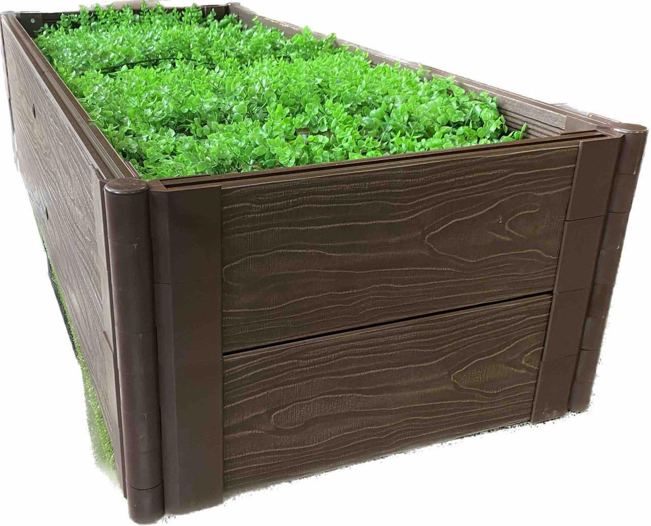 Грядка теплая высокая с ДПК 3D фактура 300х750х1000 мм Коричневый (11736016) - фото 4 Грядка теплая высокая с ДПК 3D фактура 300х750х1000 мм Коричневый (11736016) - фото 4