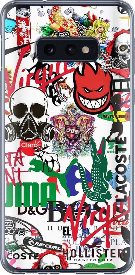 Чохол на Samsung Galaxy S10e Many different logos (4022t-1646-42517)