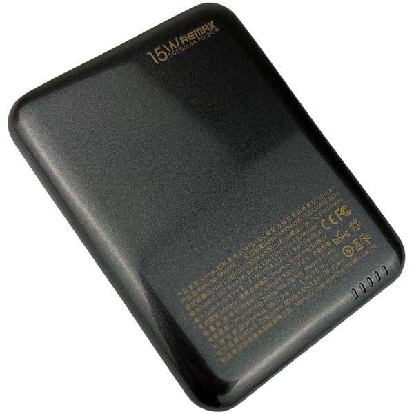 Повербанк Remax RPP-509 MagSafe 5000 mAh 20W зі швидкою зарядкою PD+QC USB-C Чорний - фото 4 Повербанк Remax RPP-509 MagSafe 5000 mAh 20W зі швидкою зарядкою PD+QC USB-C Чорний - фото 4
