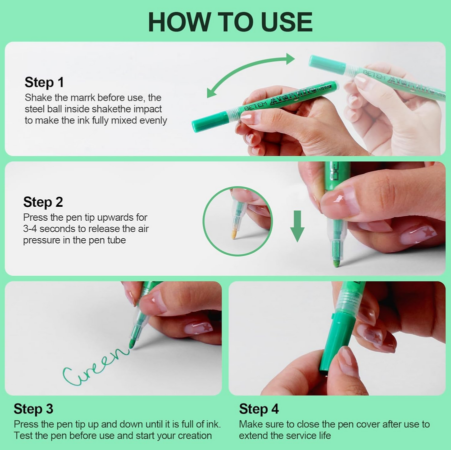 Набір акрилових маркерів Josef Otten RIANCY 12 кольорів - фото 3 Набір акрилових маркерів Josef Otten RIANCY 12 кольорів - фото 3