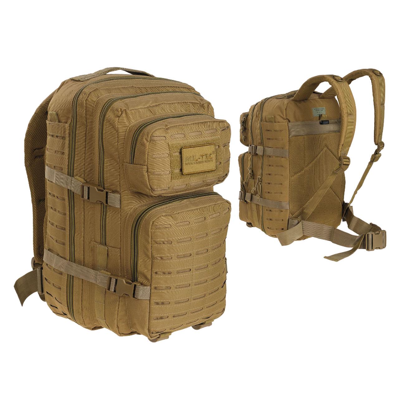 Рюкзак Mil-Tec Large Assault Pack Laser Cut 36 л Coyote - фото 4