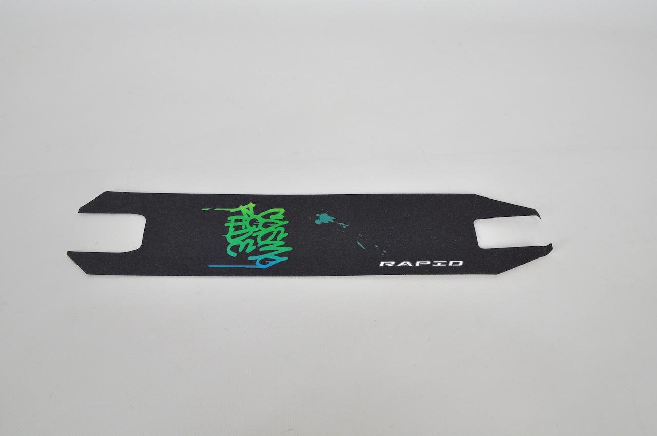 Наждак для трюкового самоката Rapid гриптейп шкурка Зеленый