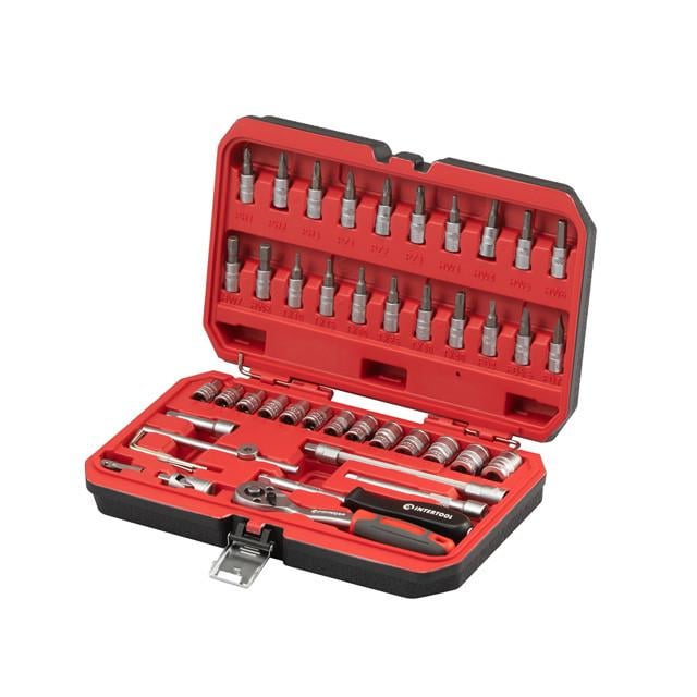 Набор инструментов Intertool ET-9048 1/4" 48 предметов в кейсе (33086004)