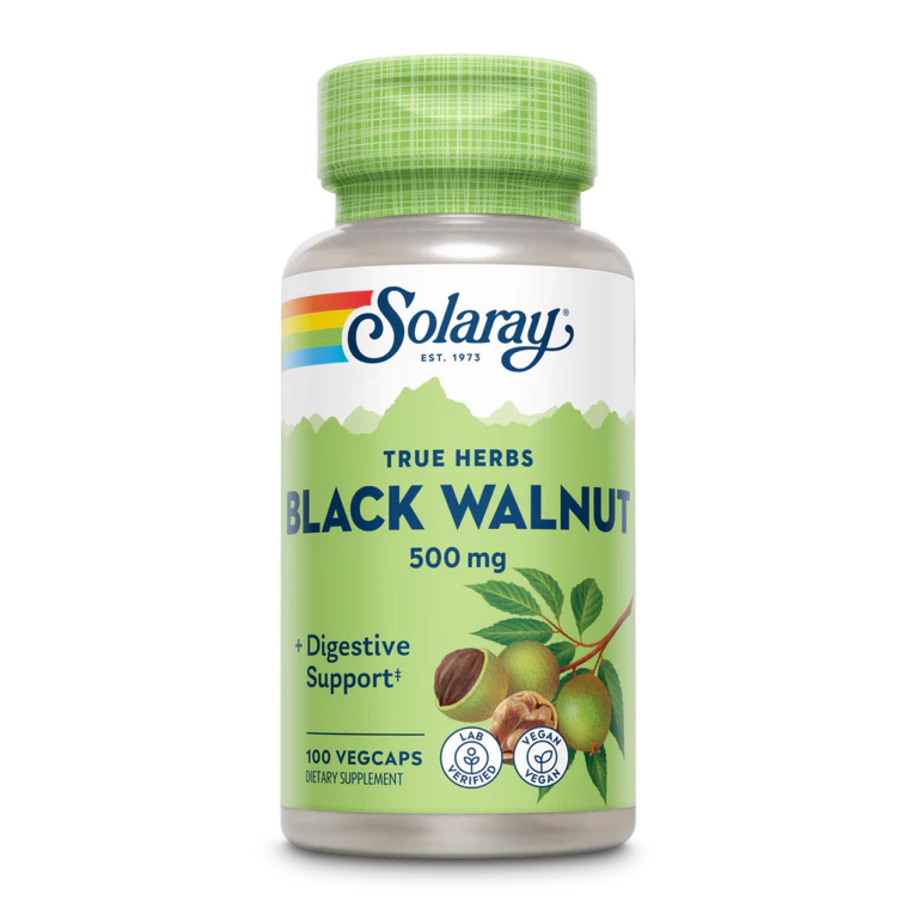 Натуральная добавка Black Walnut 500 mg 100 vcaps (2023-10-3206)