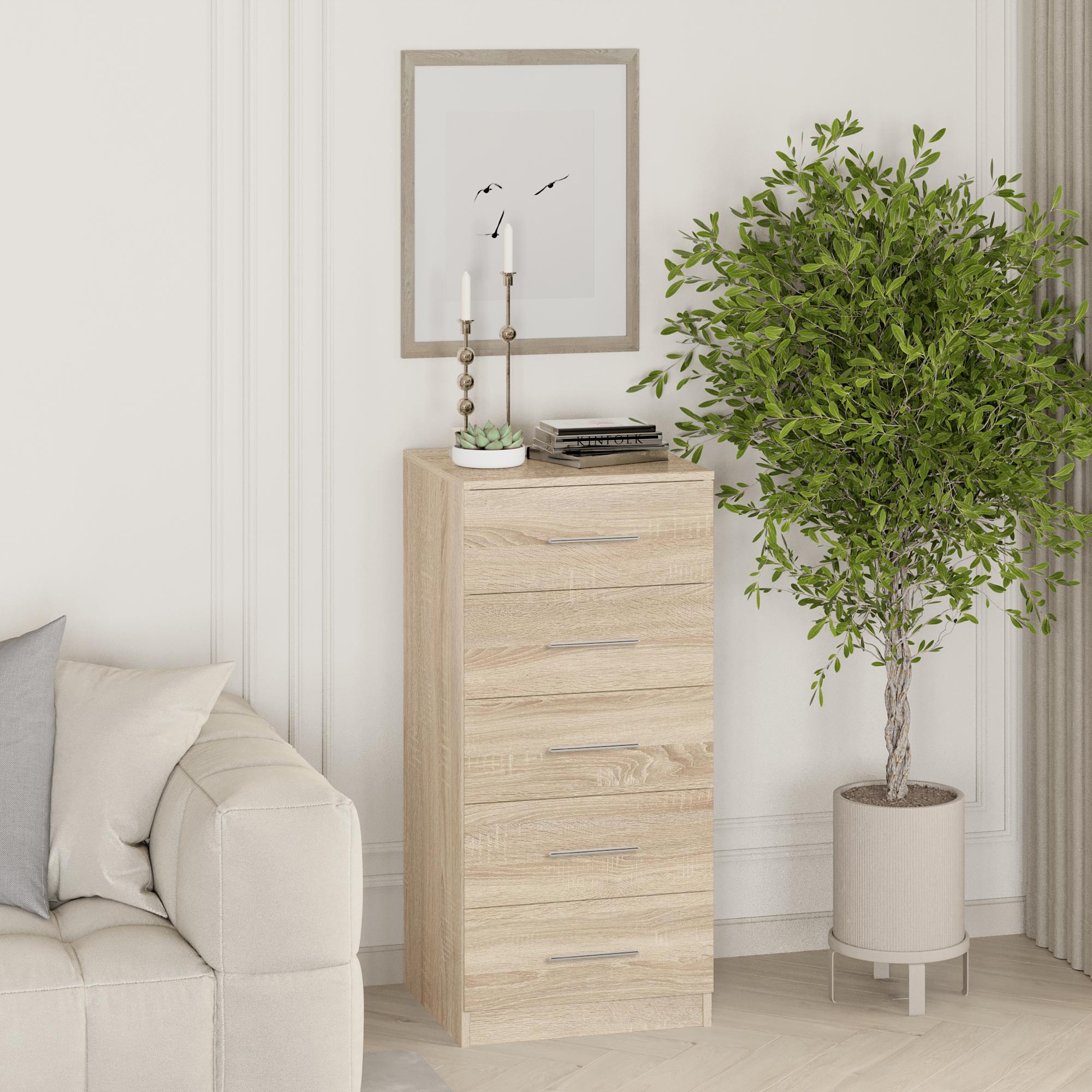 Комод Standart K5h 500x450x1100 мм Дуб Сонома - фото 1 Комод Standart K5h 500x450x1100 мм Дуб Сонома - фото 1