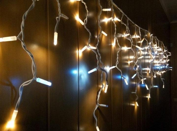 Гирлянда уличная бахрома RD-7118 120 Led 4 м теплый Белый (CK2)