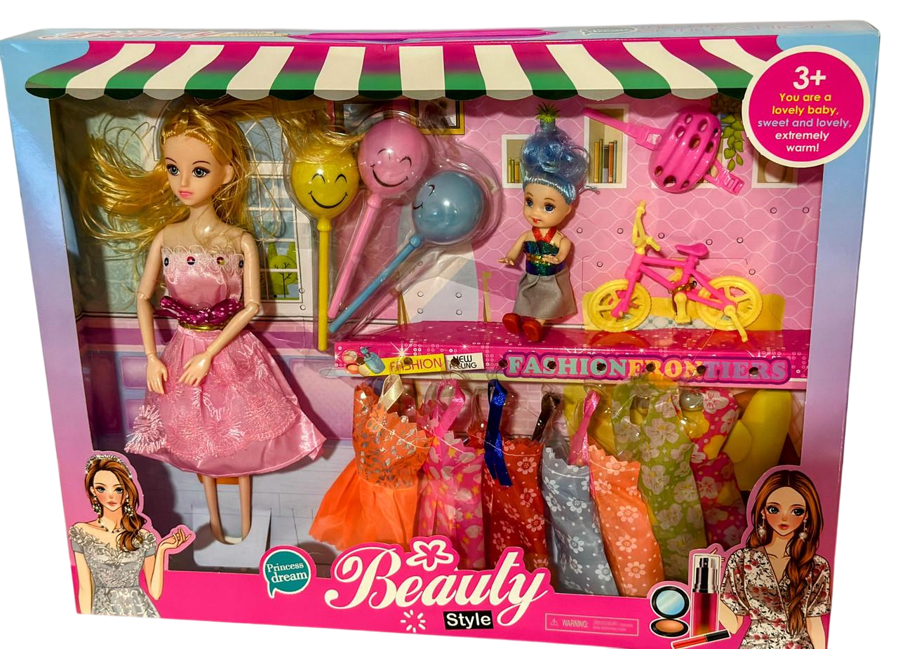 Игровой набор с куклой и комплектом одежды для детей (2677473754)