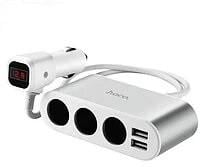 Розгалужувач прикурювача Hoco Z13 + LCD 12V-24 V