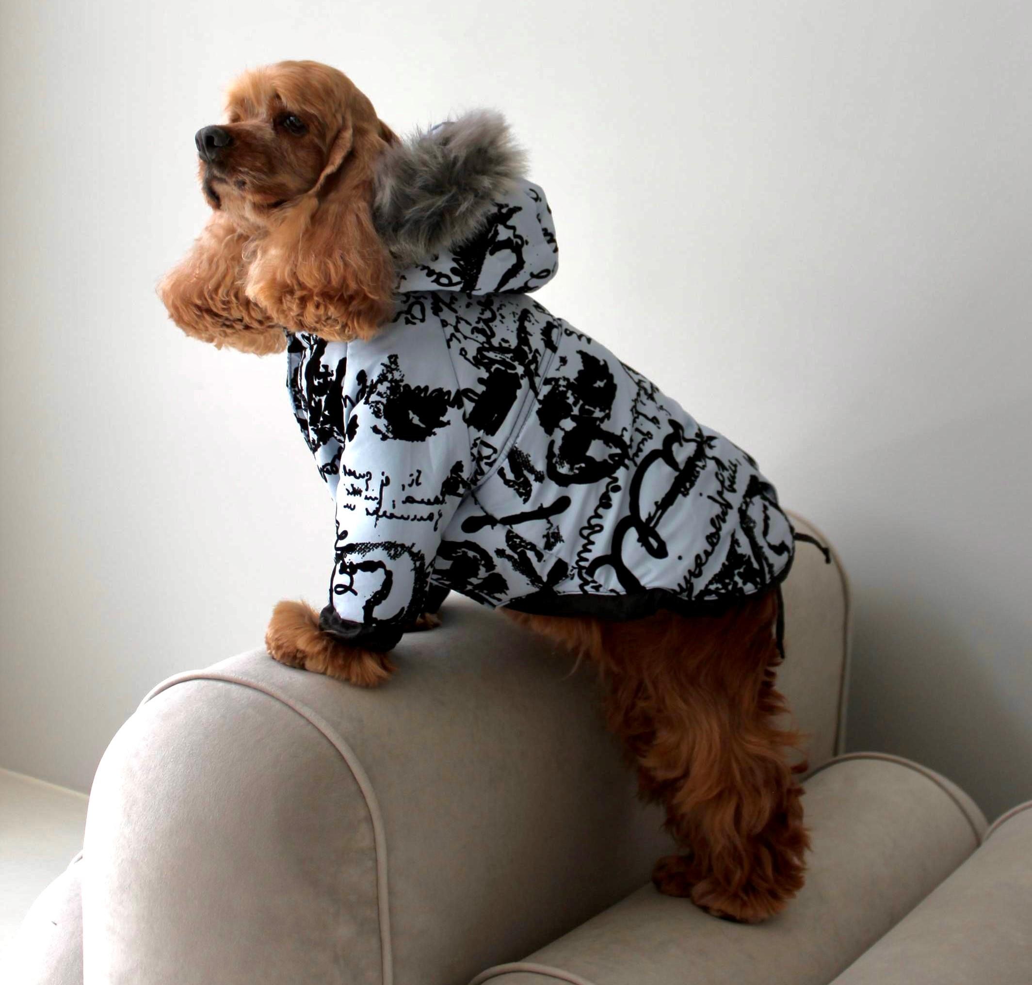 Комбінезон для собак зі знімними штанами CO-24 флок р. 8 Блакитний (70579614)