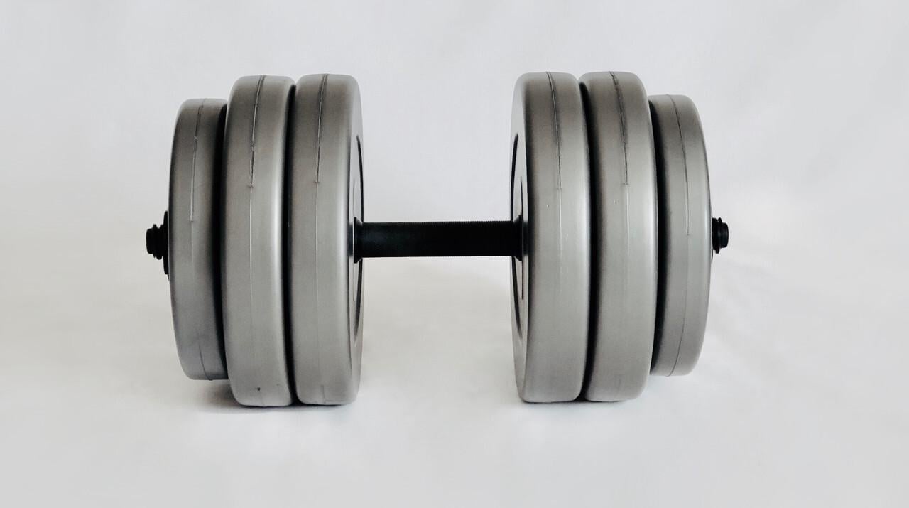 Гантели WCG в пластике 2х25 кг Серый (156317389781) - фото 2