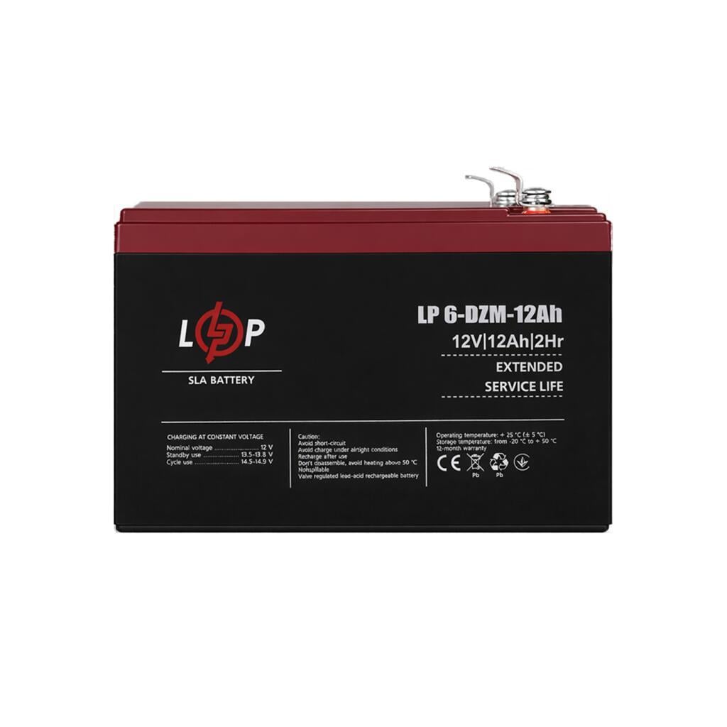 Аккумуляторная батарея AGM LogicPower LP 6-DZM-12 12V 12Ah