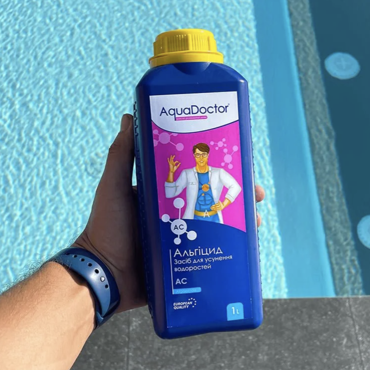Засіб проти водоростей для басейну Aquadoctor AC Альгицид 1 л (15970) - фото 2 Засіб проти водоростей для басейну Aquadoctor AC Альгицид 1 л (15970) - фото 2