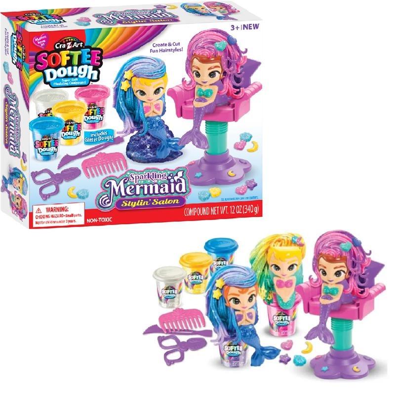 Набор пластилина Cra-Z-Art Салон красоты, Блестящая русалка 10 ед, (iz16370)