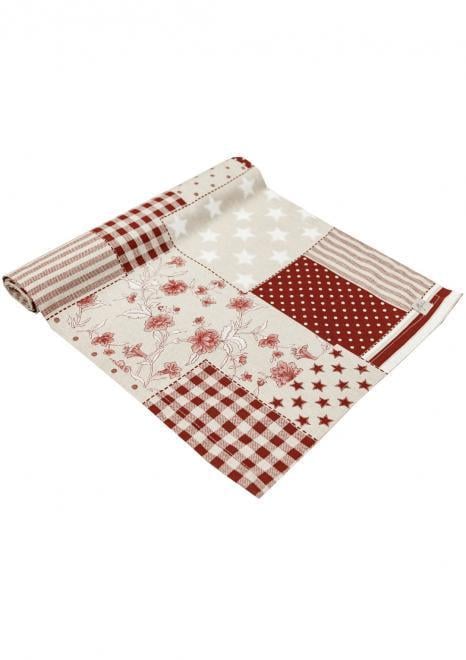 Ранер Прованс Господиня печворк 40x140 см Бордовый (31538)