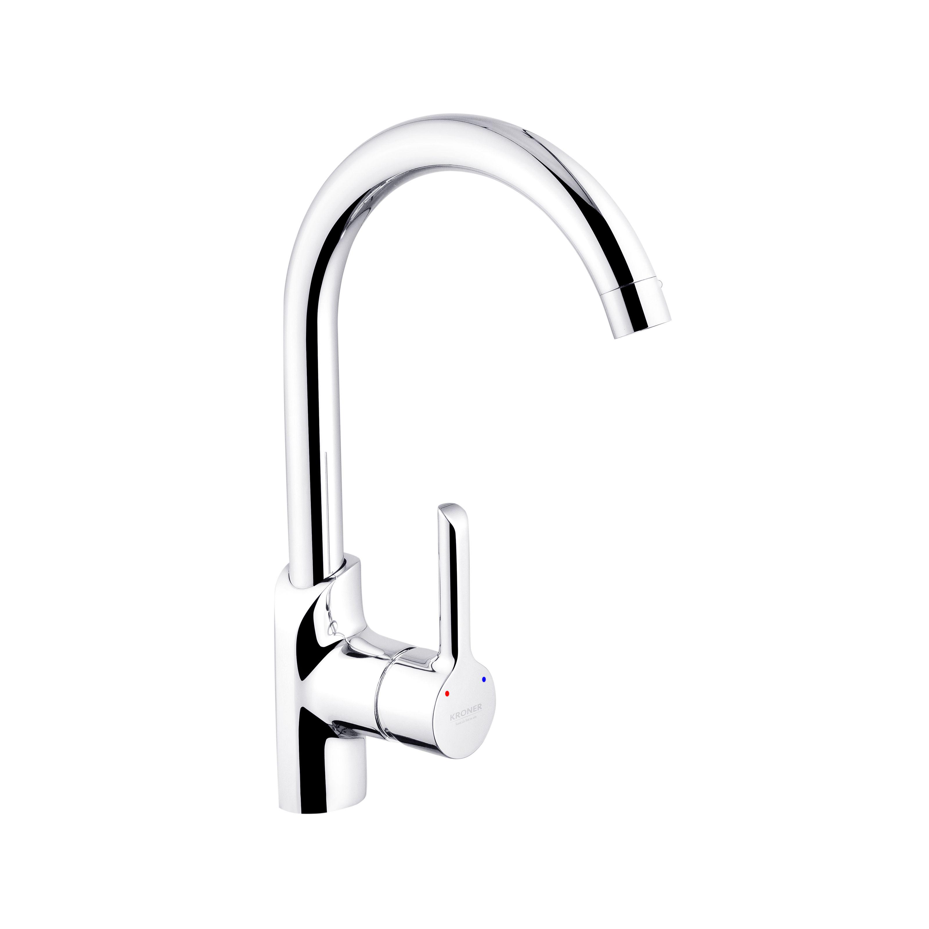 Смеситель для кухни KRONER Essen-C030 CV024332 однорычажный Хром (137376)
