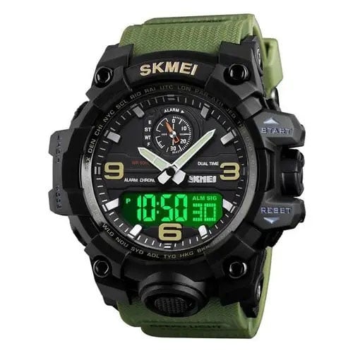 Часы наручные мужские Skmei 1586AG Army Green (tf4675) - фото 2