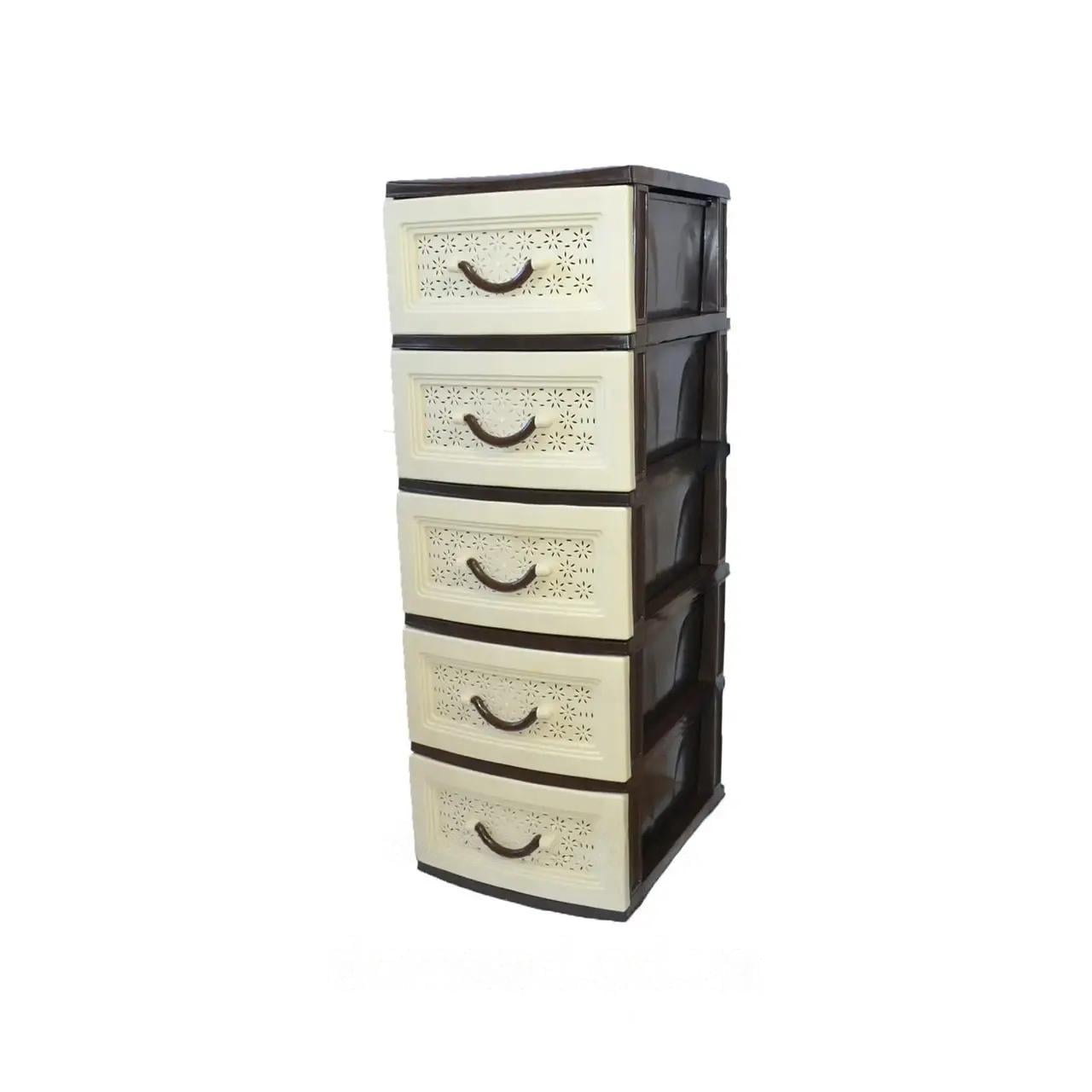 Комод пластиковый Life 5 ящиков 102х35х45 см