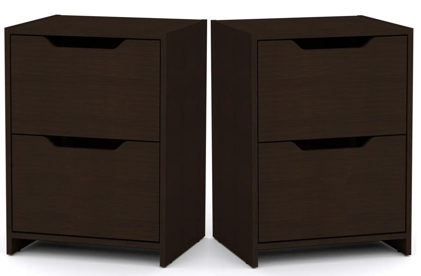 Тумба приліжкова комплект 2 шт. Компаніт ПКТ-9 Венге темний (26657645)