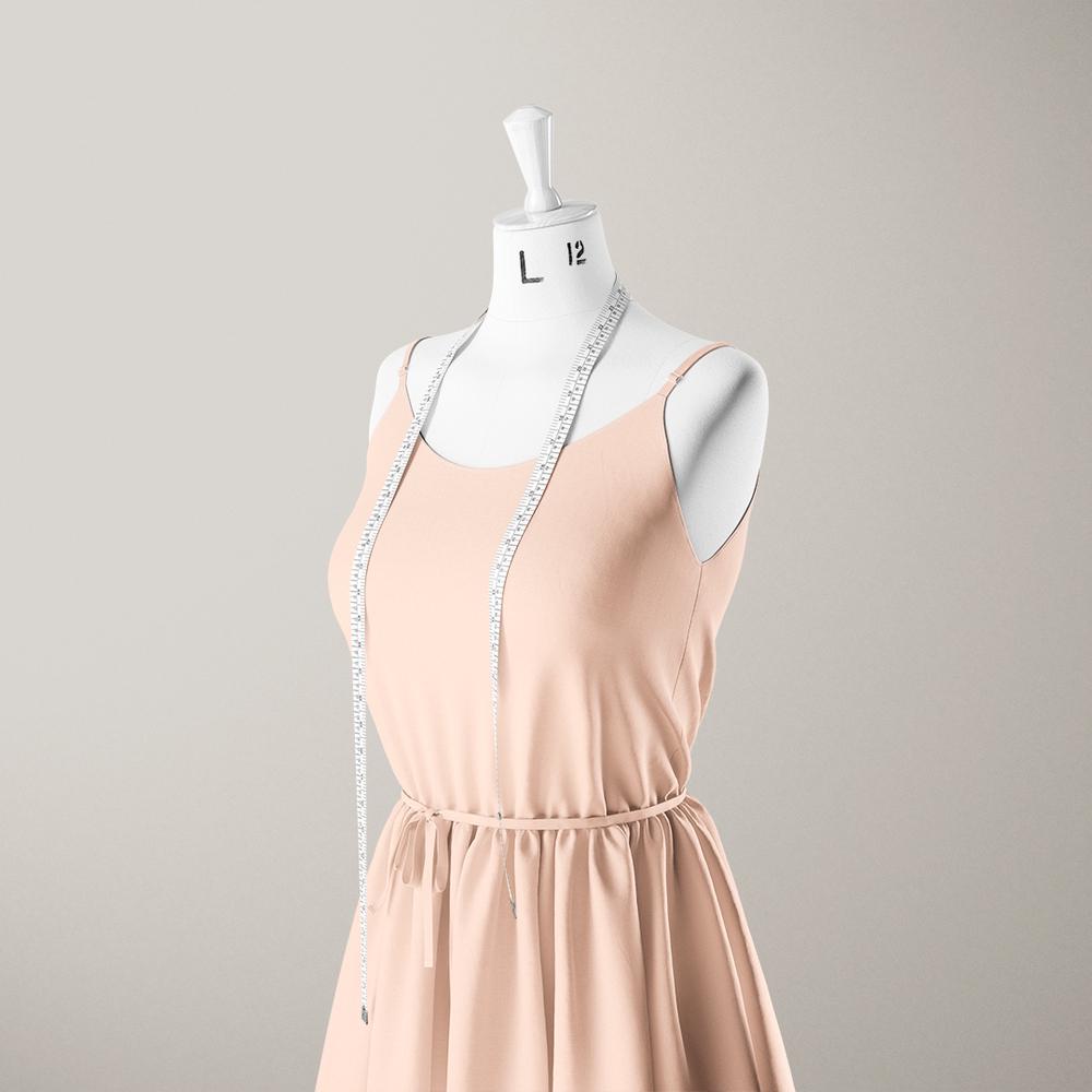 Ткань коттон поплин беж рожевий - фото 2 Ткань коттон поплин беж рожевий - фото 2