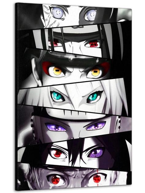 Картина на холсте DK Аниме Наруто Глаза Коллаж №3 50x70 см (MK10010)