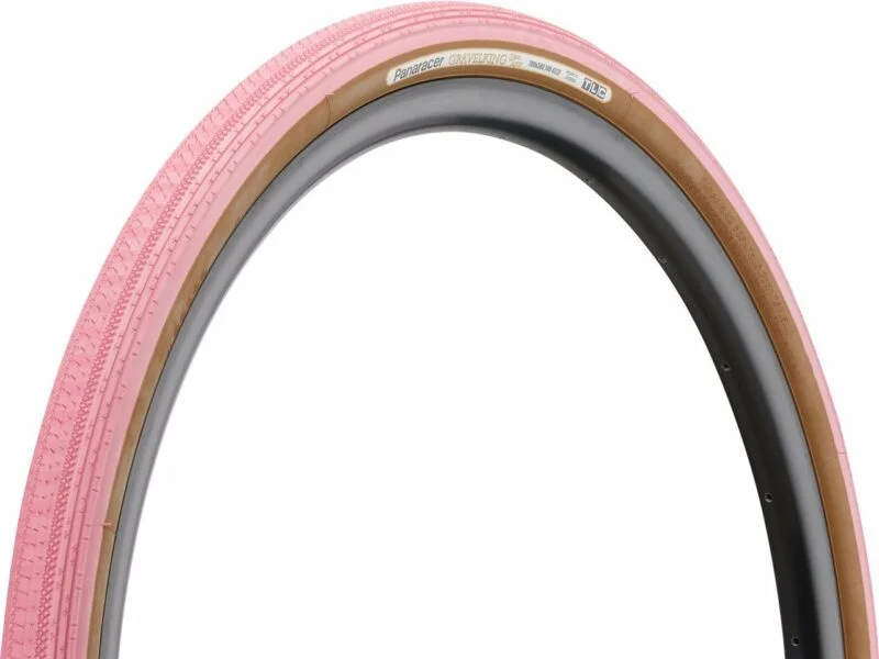Велопокришка Panaracer 700x38C GravelKing Color Ltd складані 420г Рожевий/Коричневий (RF738-GK-FP-D)