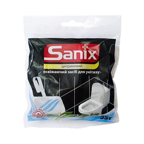 Туалетный блок для унитаза Sanix Цитриновый 35 г (00493)
