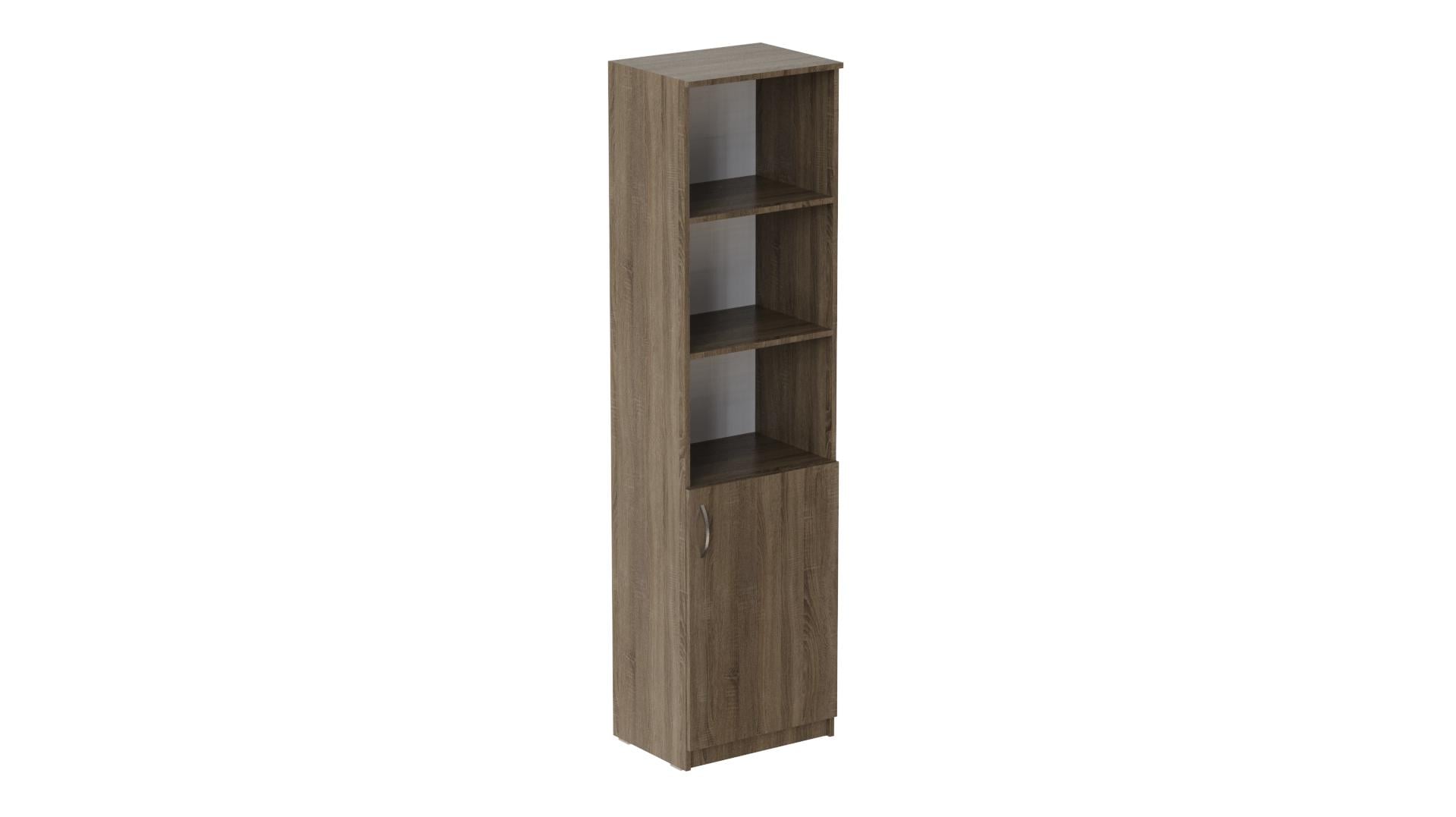 Пенал Ferrum-decor Анжело на 4 полки с 1 дверью ДСП 16 мм 1900x500x380 мм Дуб Сонома Трюфель (FRD-104952)