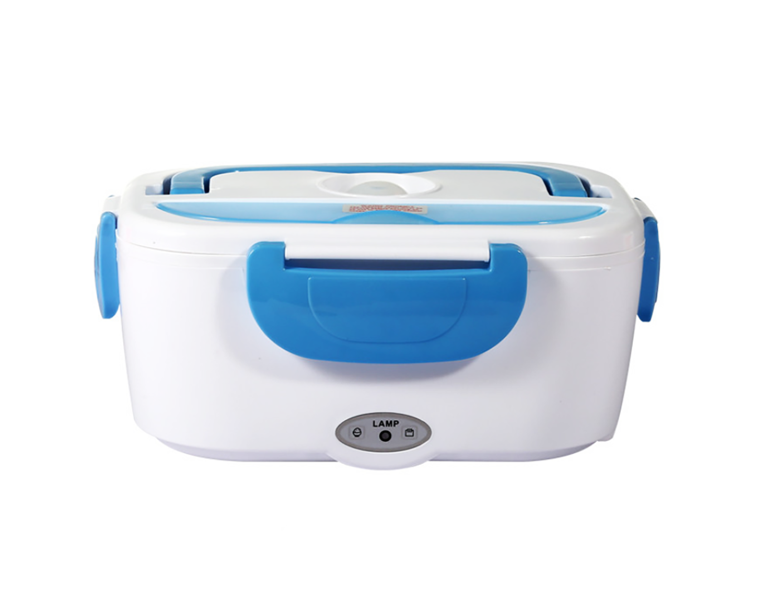 Автомобильный ланч-бокс SUNROZ Electronic Lunchbox 12 В контейнер для еды с подогревом Белый-Голубой (SUN5599)