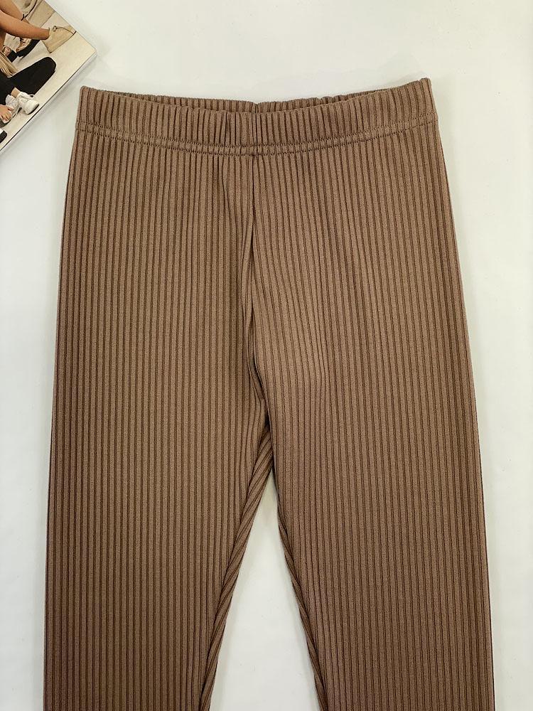 Лосины в рубчик для девочки Semejka 0303 146 см Мокко (104770) - фото 4