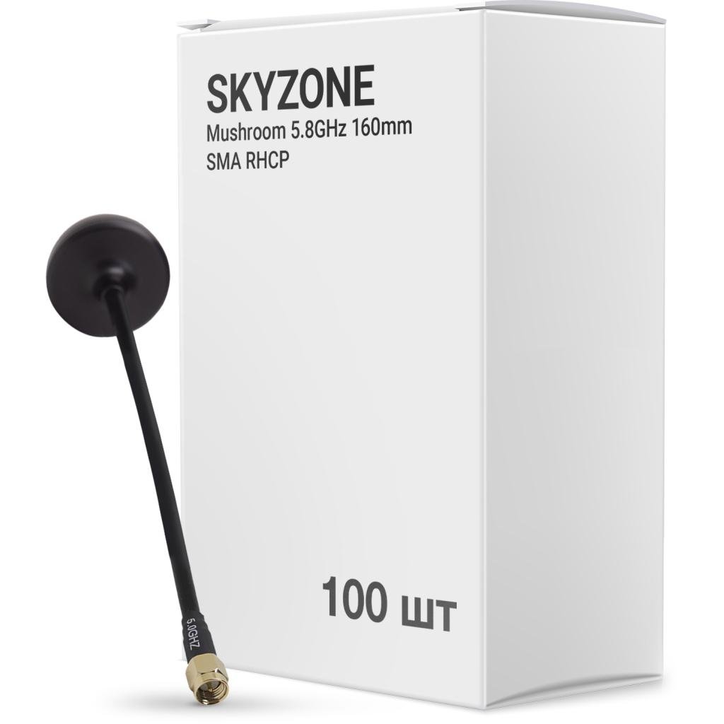 Антенна для дрона Skyzone Mushroom 5,8GHz 160 мм SMA RHCP 100 шт. (AT5G8BOX100) Антенна для дрона Skyzone Mushroom 5,8GHz 160 мм SMA RHCP 100 шт. (AT5G8BOX100)